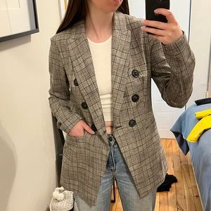 Women’s dicky glencheck jacket by Canadian high end brand Iris Setlakwe